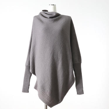 Wo/Ac/Wp Asymmetry Knit Pullover　GRAY No.1