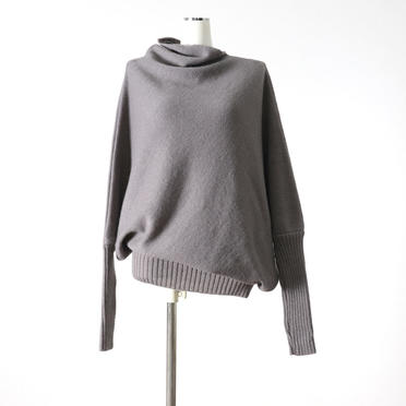 Wo/Ac/Wp Asymmetry Knit Pullover　GRAY No.2