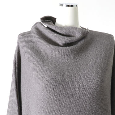 Wo/Ac/Wp Asymmetry Knit Pullover　GRAY No.8