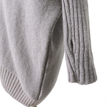 Wo/Ac/Wp Asymmetry Knit Pullover　GRAY No.12