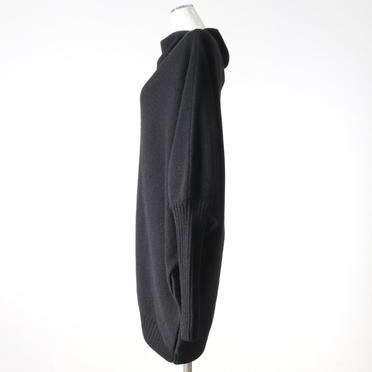 Wo/Ac/Wp Asymmetry Knit Pullover　BLACK No.4