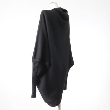 Wo/Ac/Wp Asymmetry Knit Pullover　BLACK No.5