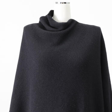 Wo/Ac/Wp Asymmetry Knit Pullover　BLACK No.8