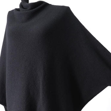 Wo/Ac/Wp Asymmetry Knit Pullover　BLACK No.10
