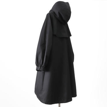 MIDIUMISOLID volume sleeve A-line coat　BLACK No.5