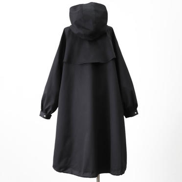 MIDIUMISOLID volume sleeve A-line coat　BLACK No.6