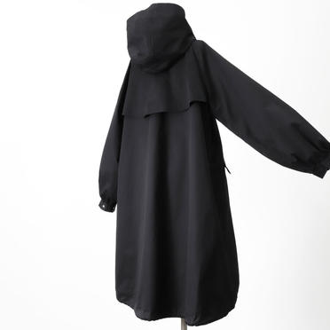 MIDIUMISOLID volume sleeve A-line coat　BLACK No.7