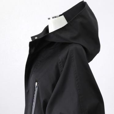 MIDIUMISOLID volume sleeve A-line coat　BLACK No.9