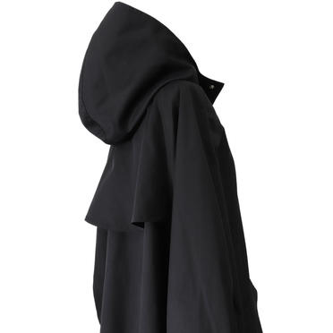 MIDIUMISOLID volume sleeve A-line coat　BLACK No.10