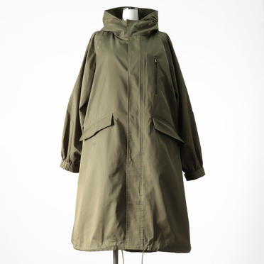 MIDIUMISOLID volume sleeve A-line coat　KHAKI No.1