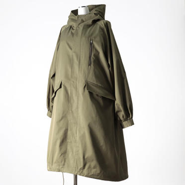 MIDIUMISOLID volume sleeve A-line coat　KHAKI No.2