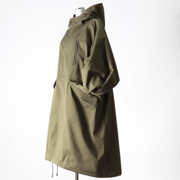 MIDIUMISOLID volume sleeve A-line coat　KHAKI No.3