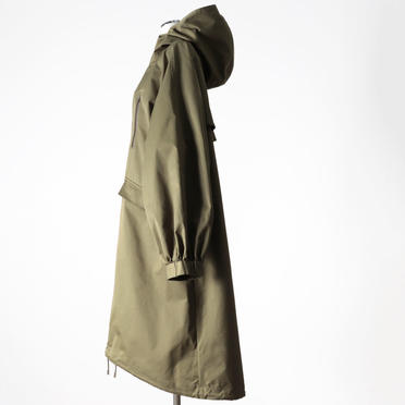 MIDIUMISOLID volume sleeve A-line coat　KHAKI No.4