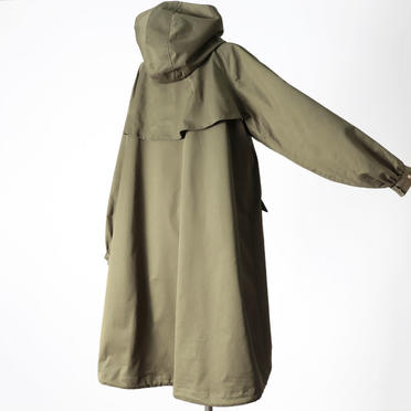 MIDIUMISOLID volume sleeve A-line coat　KHAKI No.7