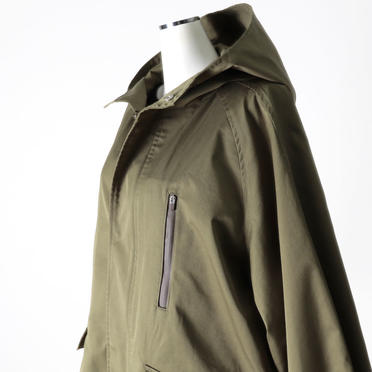 MIDIUMISOLID volume sleeve A-line coat　KHAKI No.9