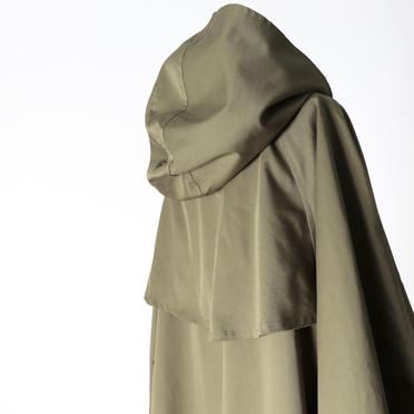 MIDIUMISOLID volume sleeve A-line coat　KHAKI No.10