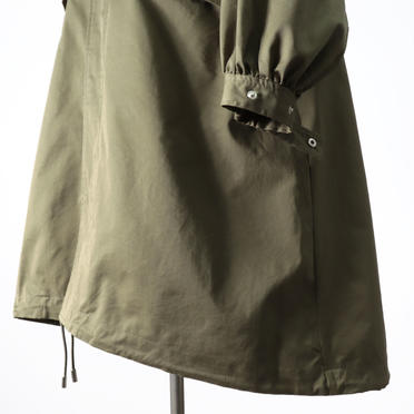 MIDIUMISOLID volume sleeve A-line coat　KHAKI No.12