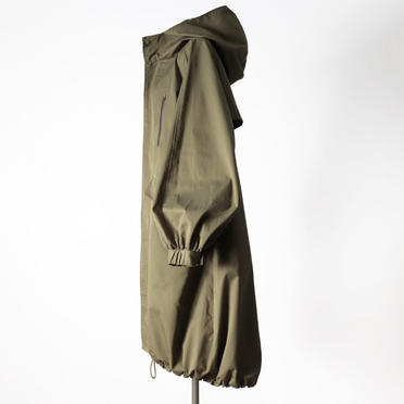 MIDIUMISOLID volume sleeve A-line coat　KHAKI No.16