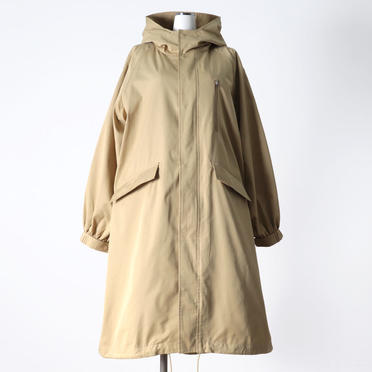 MIDIUMISOLID volume sleeve A-line coat　BEIGE No.1