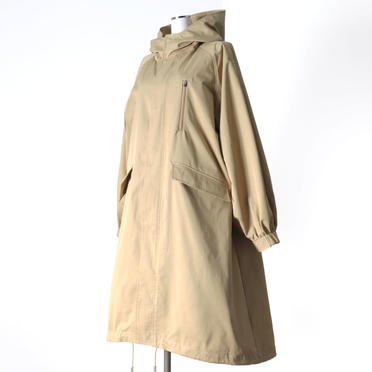 MIDIUMISOLID volume sleeve A-line coat　BEIGE No.2