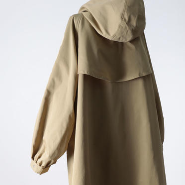 MIDIUMISOLID volume sleeve A-line coat　BEIGE No.10