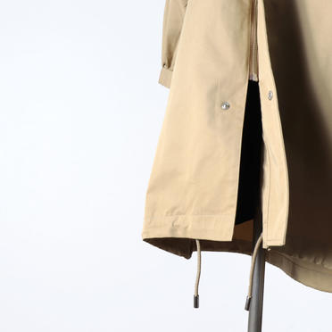 MIDIUMISOLID volume sleeve A-line coat　BEIGE No.12