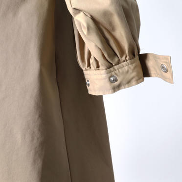 MIDIUMISOLID volume sleeve A-line coat　BEIGE No.13