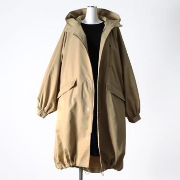 MIDIUMISOLID volume sleeve A-line coat　BEIGE No.14