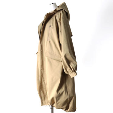 MIDIUMISOLID volume sleeve A-line coat　BEIGE No.15