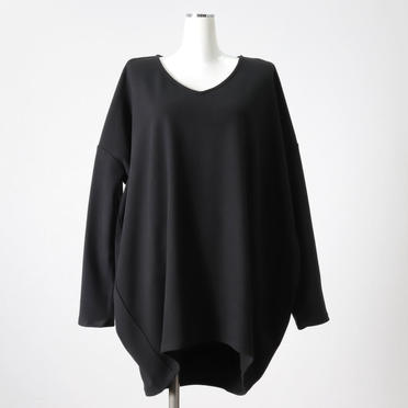 V neck cocoon P/O　BLACK No.1