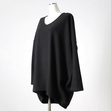 V neck cocoon P/O　BLACK No.2