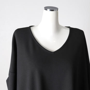 V neck cocoon P/O　BLACK No.7