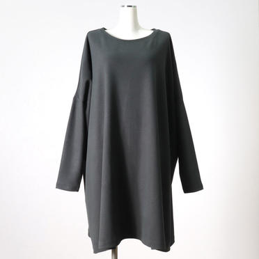 crew neck wide tunic　GRAY No.1