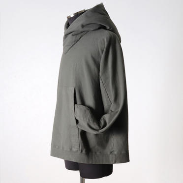 PADDED HOOD PULLOVER　OLIVE GREEN No.3