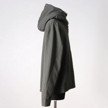 PADDED HOOD PULLOVER　OLIVE GREEN No.8