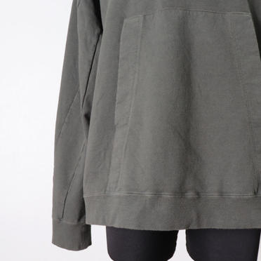 PADDED HOOD PULLOVER　OLIVE GREEN No.13