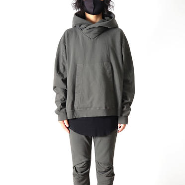 PADDED HOOD PULLOVER　OLIVE GREEN No.17