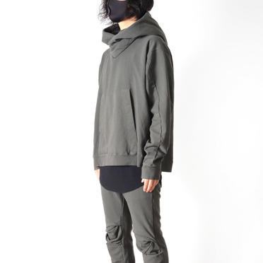 PADDED HOOD PULLOVER　OLIVE GREEN No.18