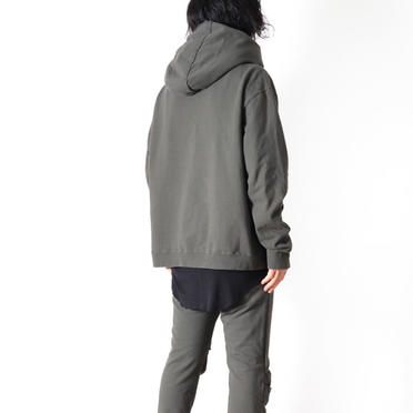PADDED HOOD PULLOVER　OLIVE GREEN No.22
