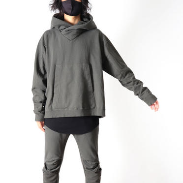 PADDED HOOD PULLOVER　OLIVE GREEN No.23