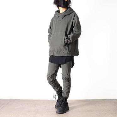 PADDED HOOD PULLOVER　OLIVE GREEN No.28