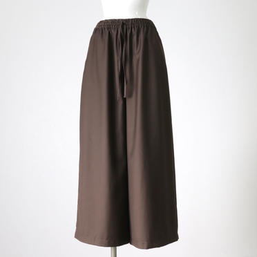 T/R wide easy pants with belt　BROWN No.1