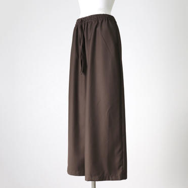 T/R wide easy pants with belt　BROWN No.2