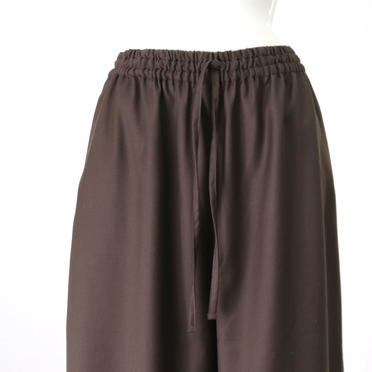 T/R wide easy pants with belt　BROWN No.7