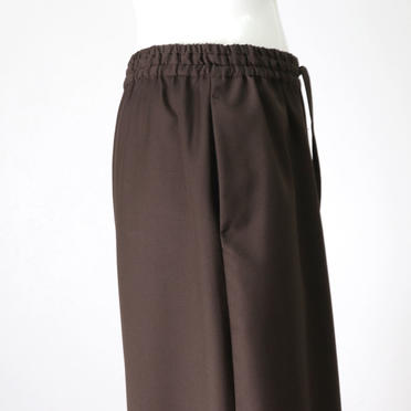 T/R wide easy pants with belt　BROWN No.8