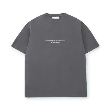 TATTOO SWEAT TEE / WASHED GRAY No.2