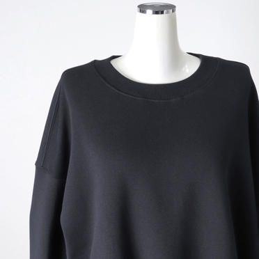 MIDIUMISOLID sweat PO　BLACK No.7