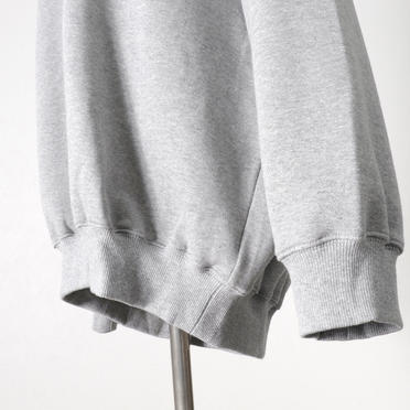 MIDIUMISOLID sweat PO　GRAY No.10