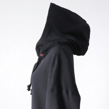 MIDIUMISOLID sweat parka　BLACK No.8