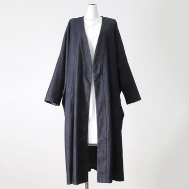 denim wide coat　ONE WASH No.1